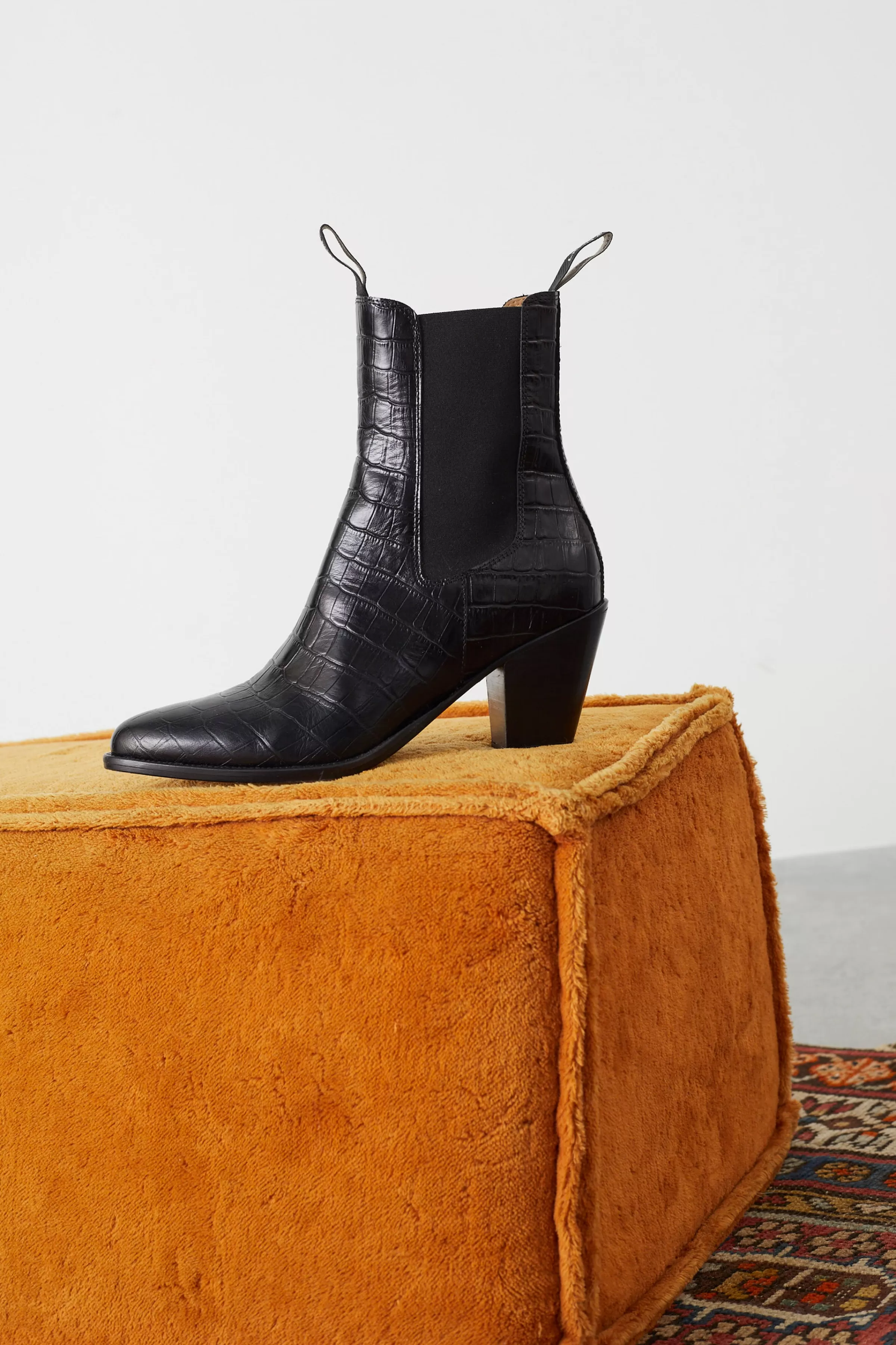 Leon&Harper Zapatos*Botas Sylvie Croco Negro