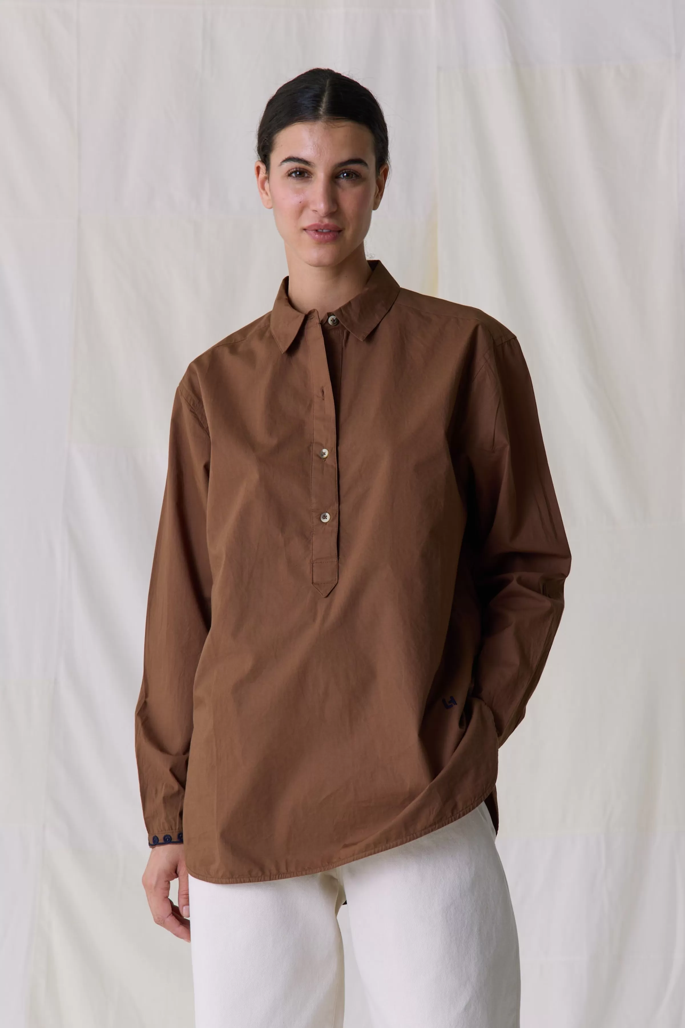 Leon&Harper Selección -50% | Rebajas | Camisas & Blusas*Camisa Chipo Plain Caramelo