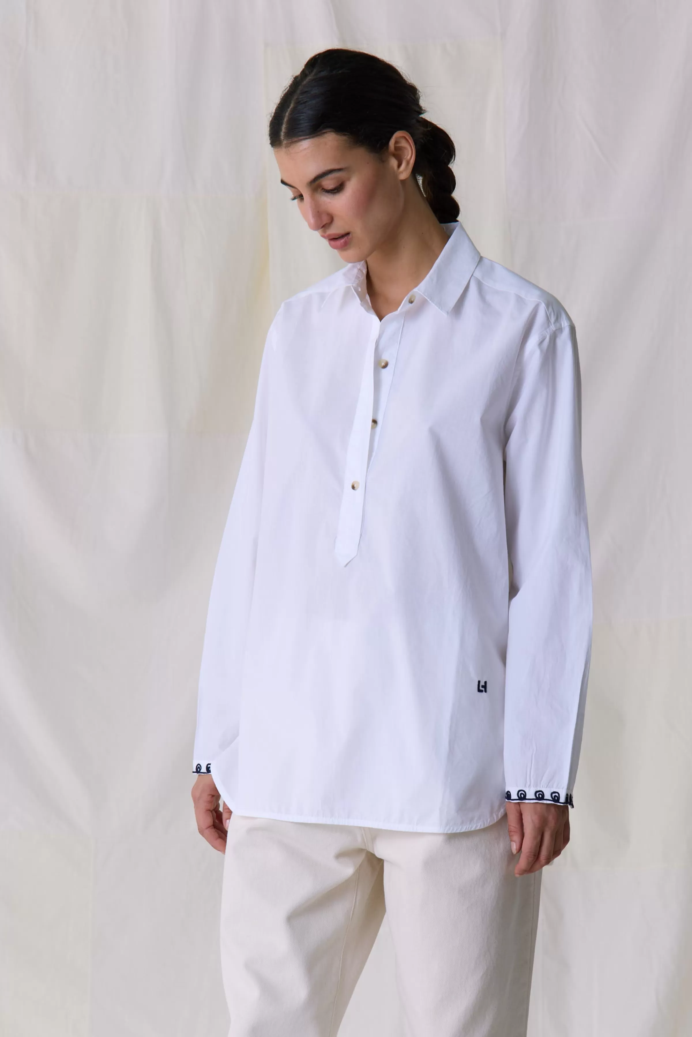 Leon&Harper Selección -30% | Camisas & Blusas | Rebajas*Camisa Chipo Plain Blanco