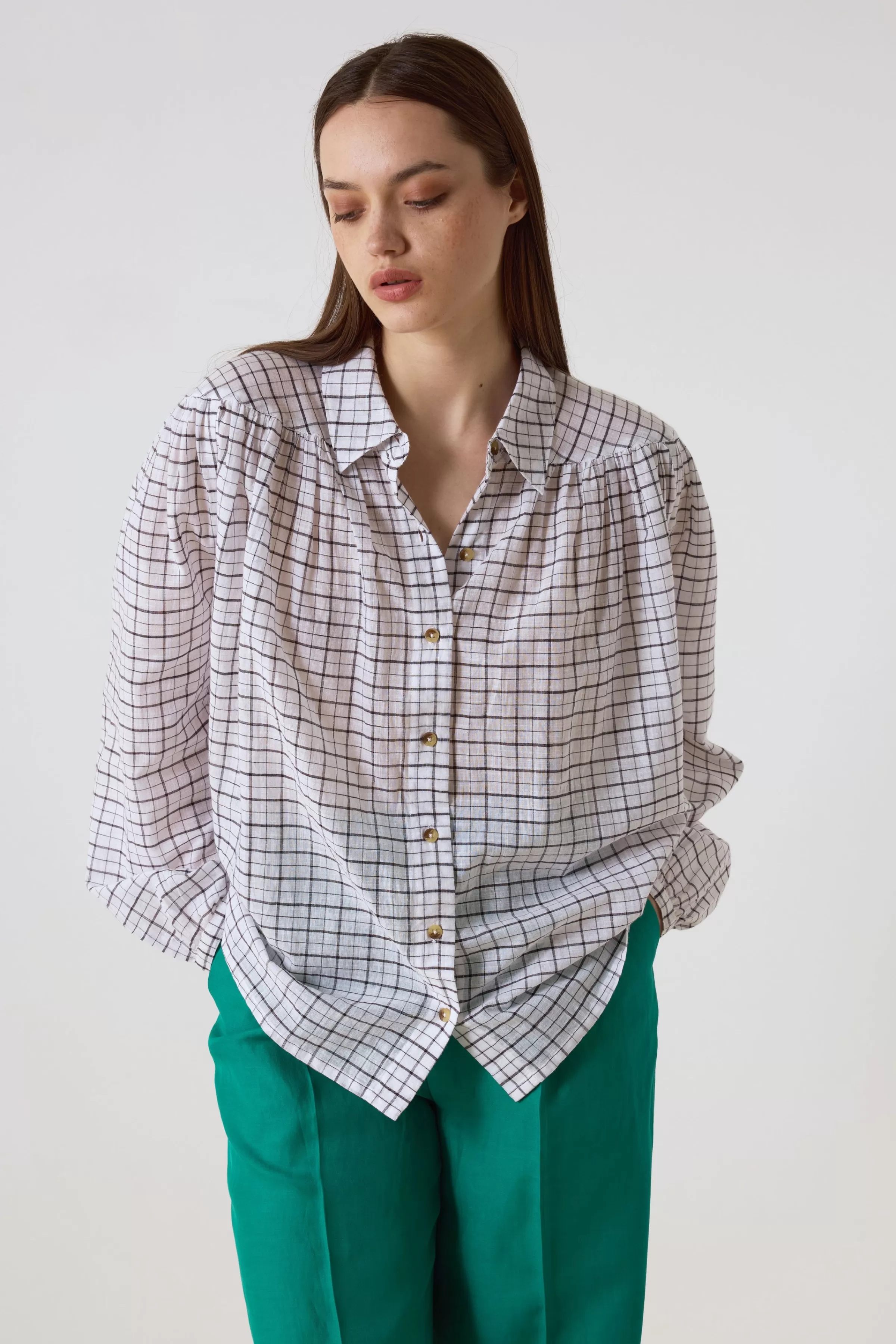 Leon&Harper Last Chance | Camisas & Blusas*Camisa Cloclo Checki Carbón