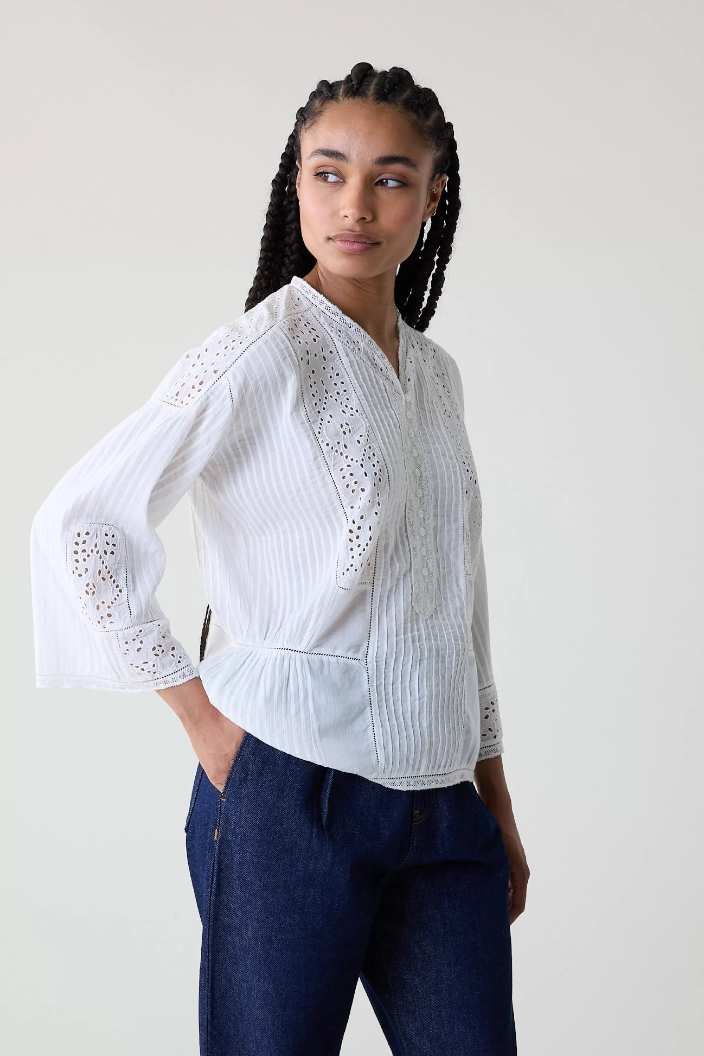 Leon&Harper Selección -30% | Rebajas | Camisas & Blusas*Camisa Come Plain Blanco