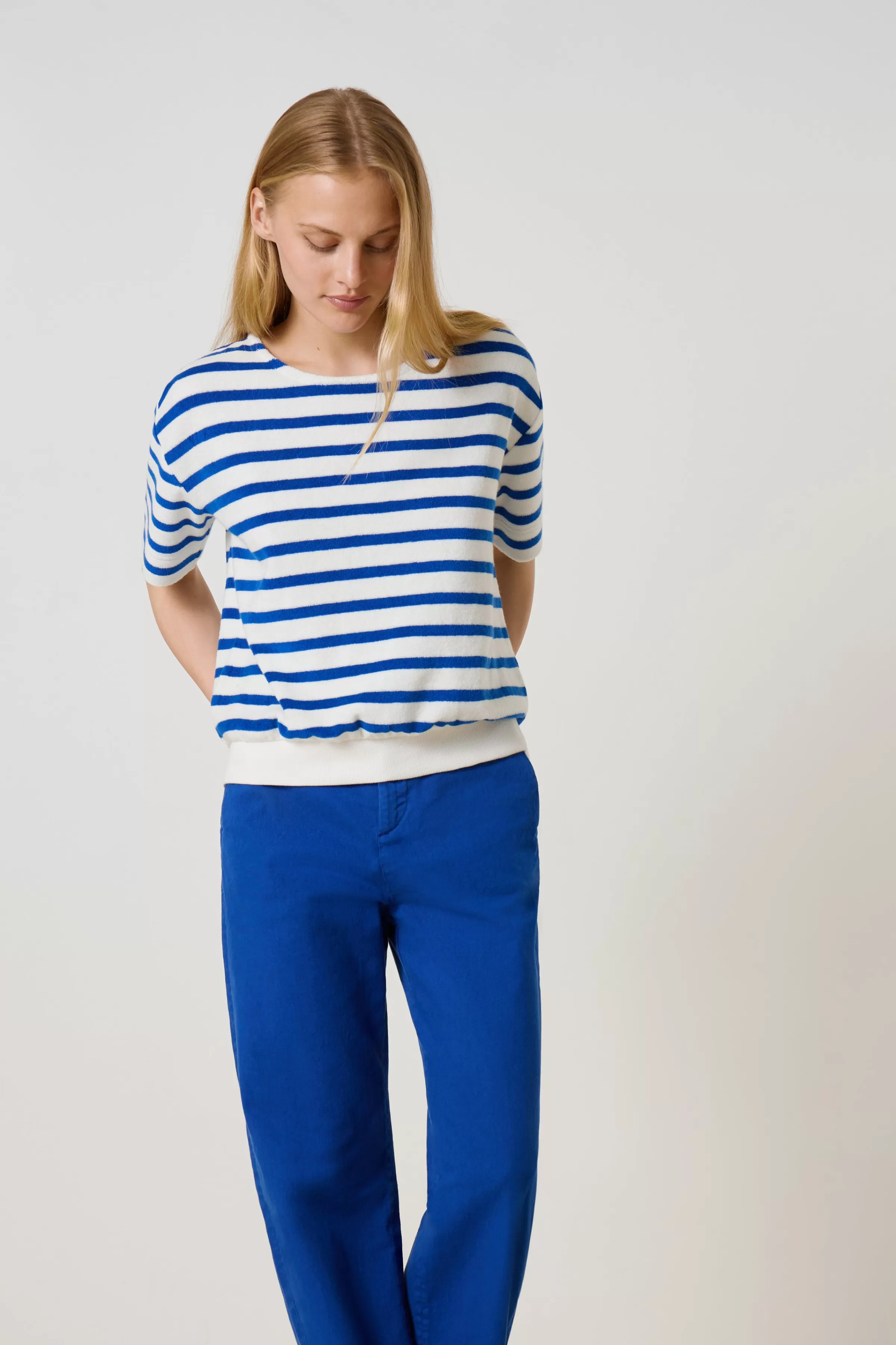 Leon&Harper Sudaderas*Camiseta Tina Stripe Azul