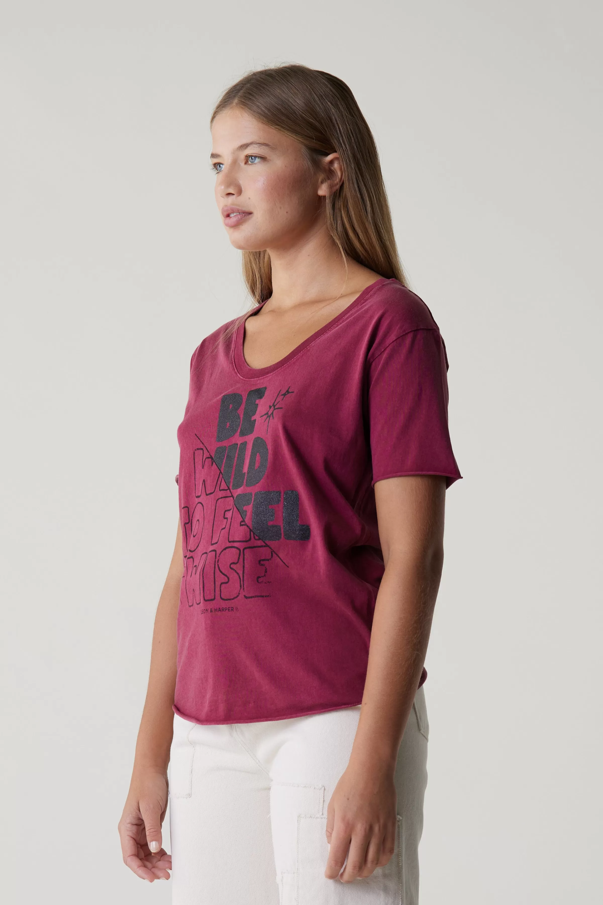 Leon&Harper Selección -50% | Camisetas & Tops*Camiseta Tizia Wise Vino