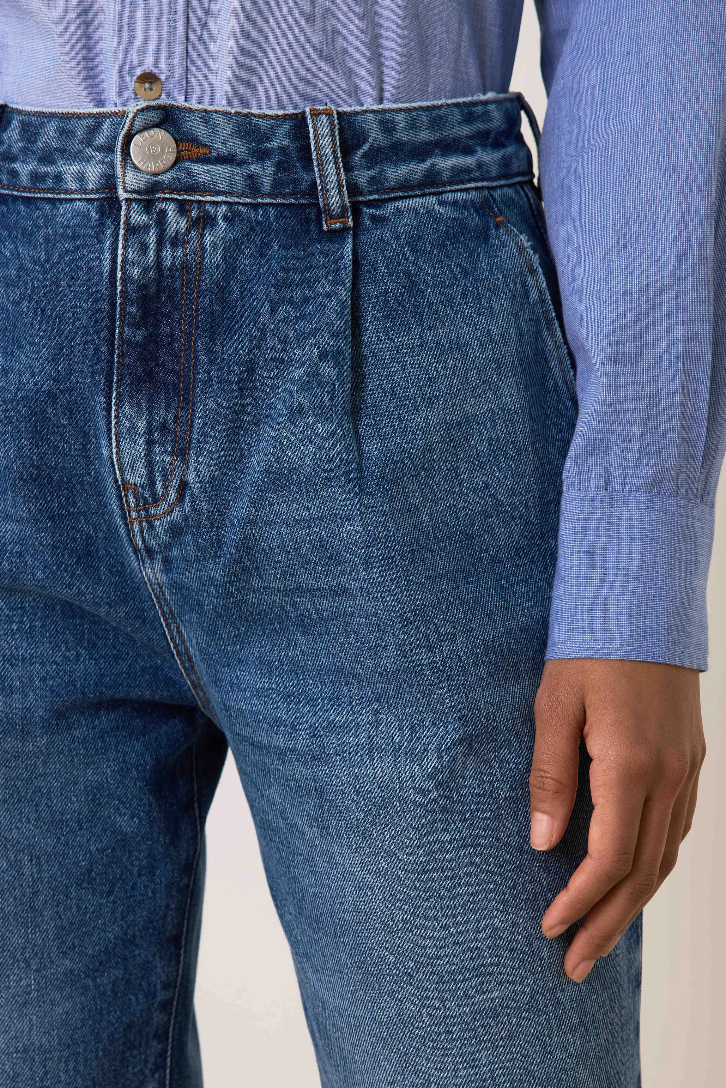 Leon&Harper Pantalones & Denim | Last Chance*Denim Patrick Pl Piedra