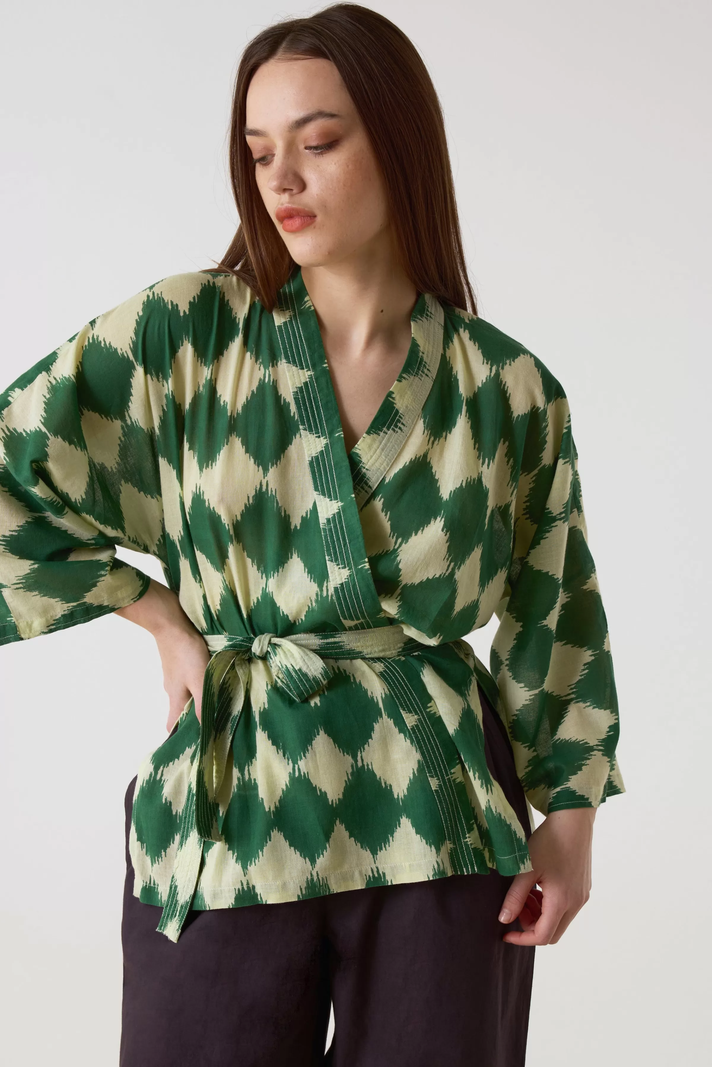 Leon&Harper Last Chance | Camisas & Blusas*Kimono Cimon Diam Verde