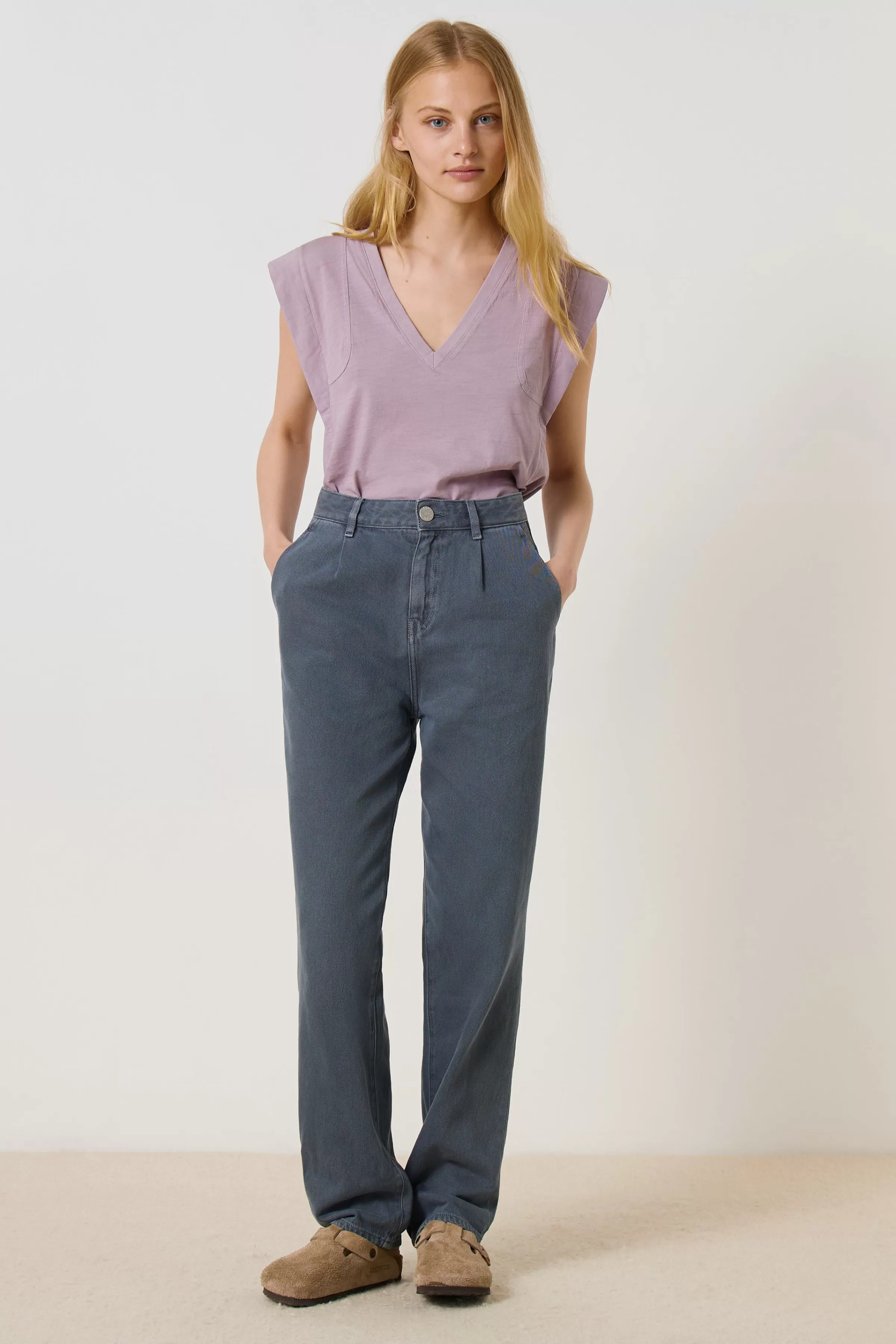 Leon&Harper Last Chance | Pantalones & Denim*Pantalones Patchou Pl Gris