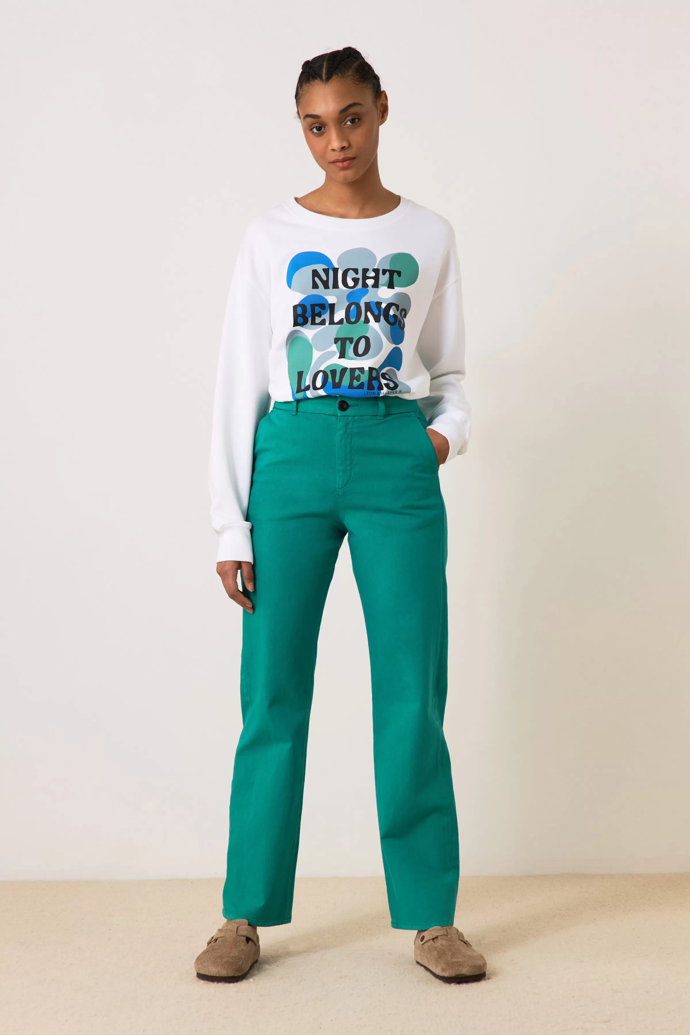 Leon&Harper Last Chance | Pantalones & Denim*Pantalones Phil Plainy Verde