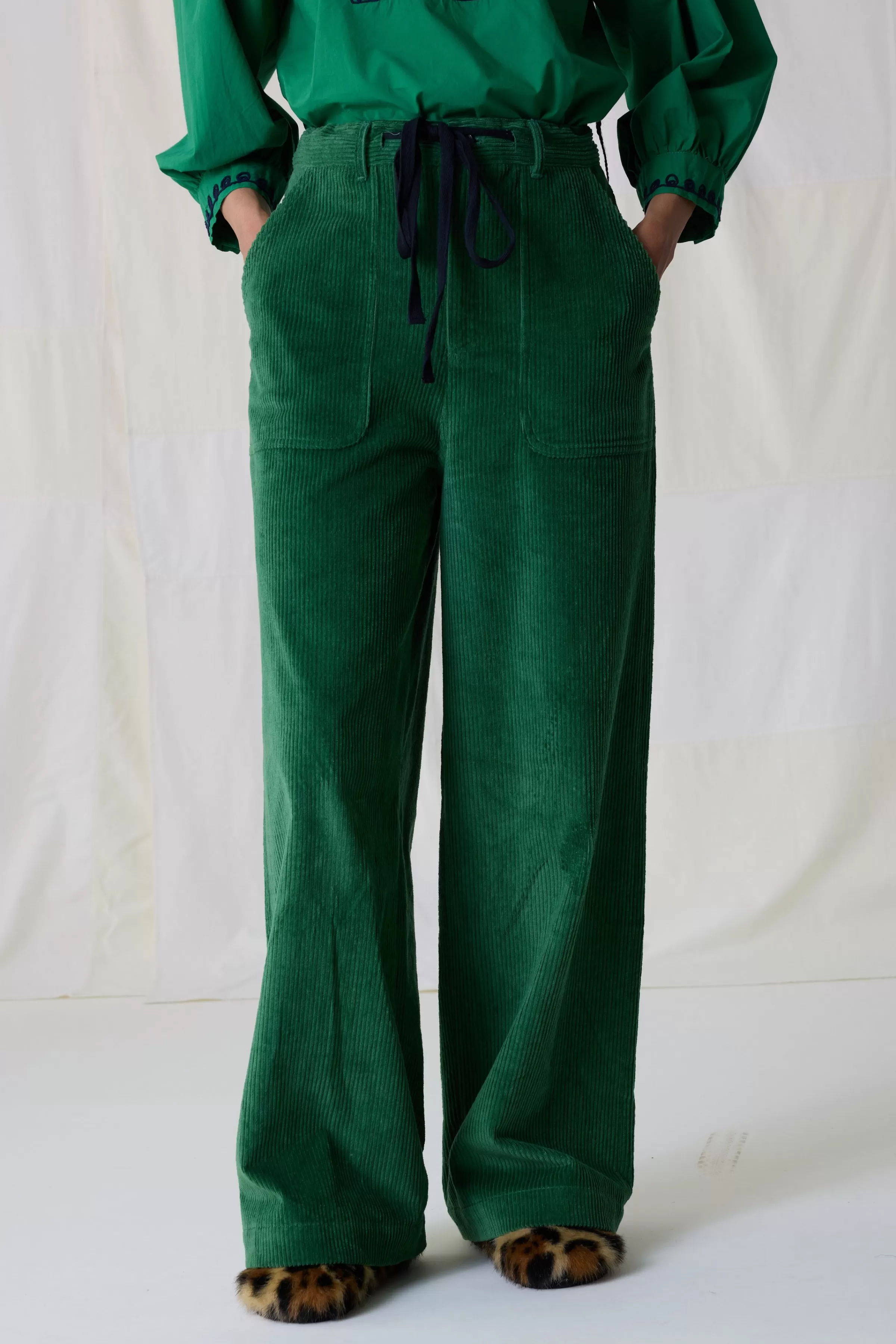 Leon&Harper Selección -30% | Rebajas | Pantalones & Denim*Pantalones Philou Plain Verde