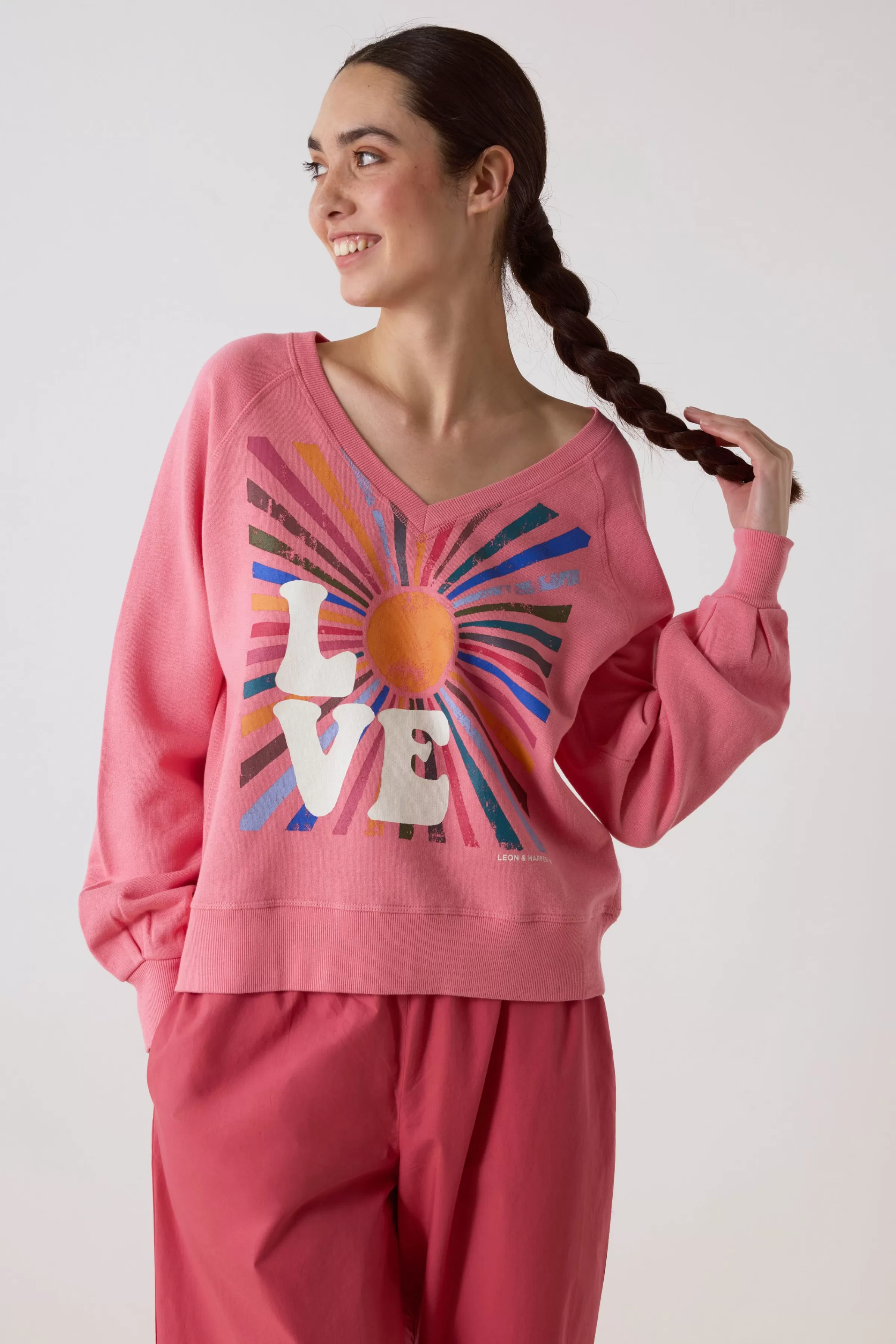 Leon&Harper Last Chance | Sudaderas*Sudadera Shiva Lova Chicle