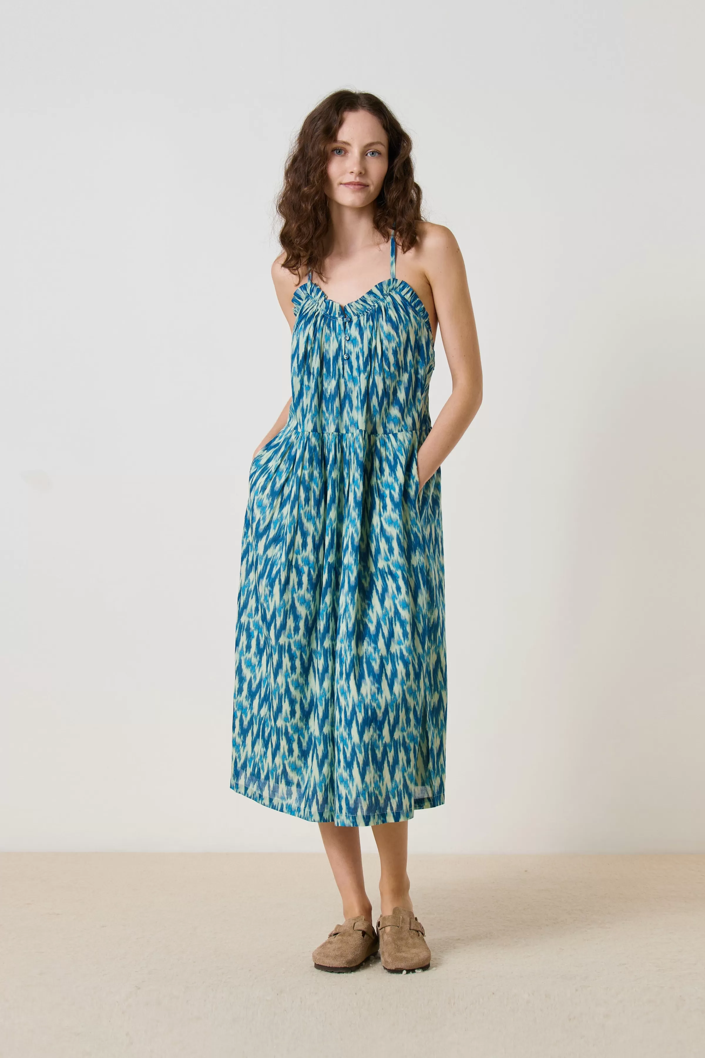 Leon&Harper Last Chance | Vestidos*Vestido Roar Ikat Azul